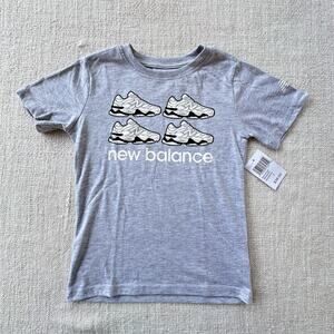 NWT New Balance Gray Graphic Tee 7